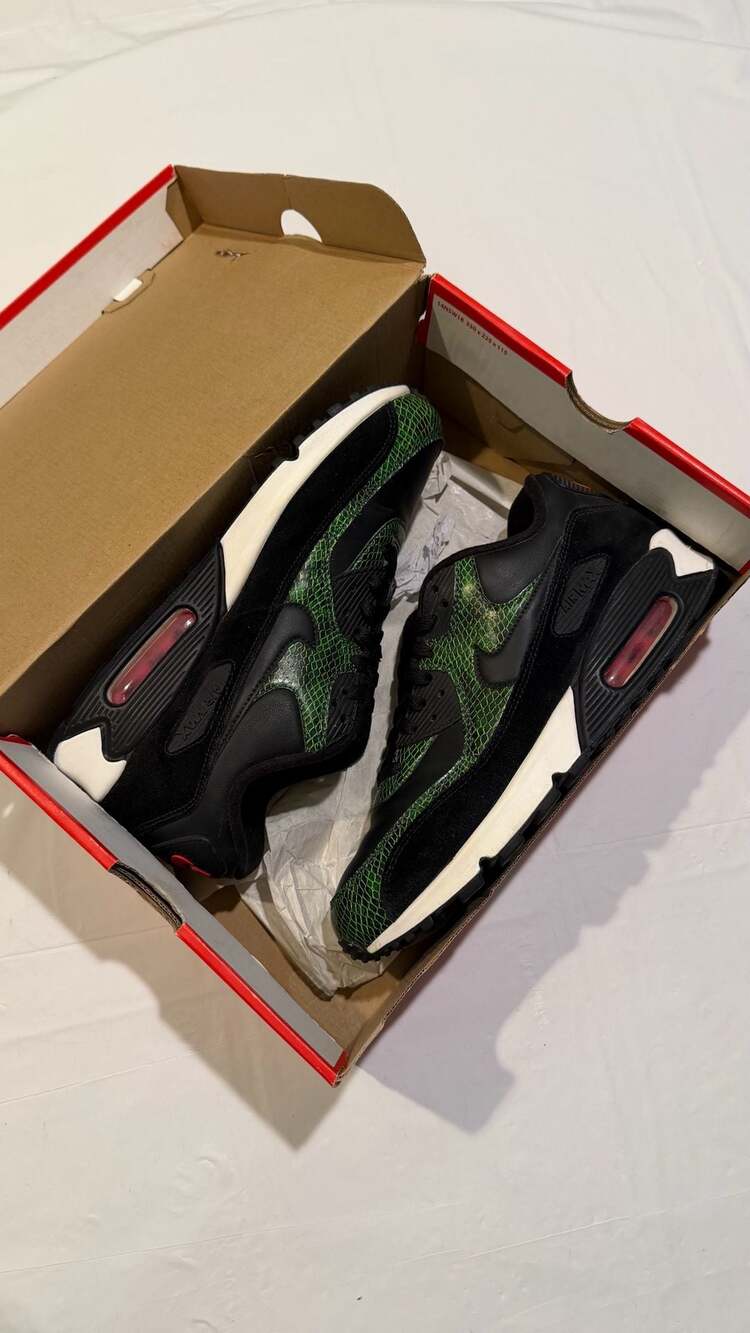 Nike Air Max 90 'Green Python' - CD0916 001 Size 9.5 Retro Running Shoe